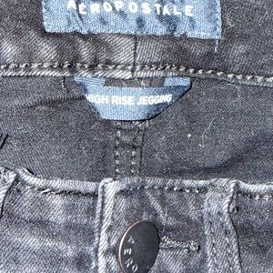 Aeropostale Women's High Rise Jeggings - black